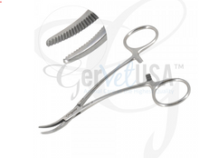 Eye Enucleation Forceps 5" Curved