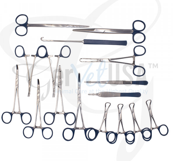 Canine/Feline Spay Pack - Blue Ring Coated