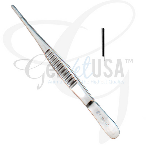 Debakey Tissue Forceps 2.5mm Wide Tips 6