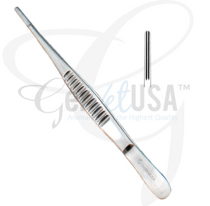 Debakey Tissue Forceps 2.5 mm Wide Tips 9 1/2"